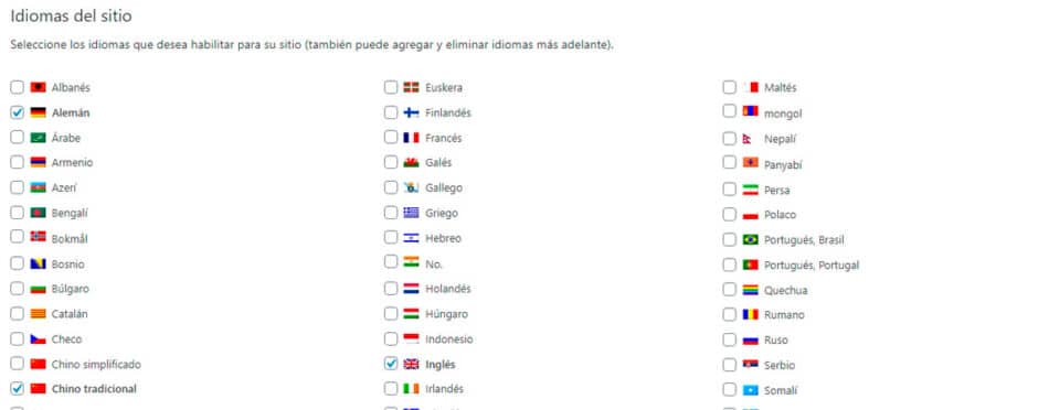Selecciona idiomas en WMPL plugin multilenguaje WordPress