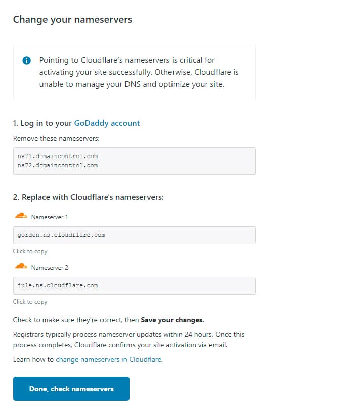 Regístrese en Cloudflare