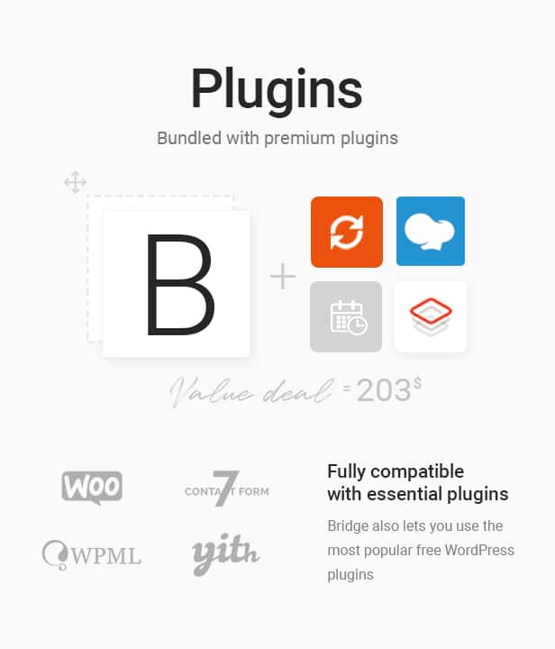 plugins de Bridge Creative Multipurpose WordPress Theme