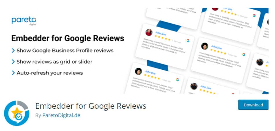 Embedder for Google Reviews